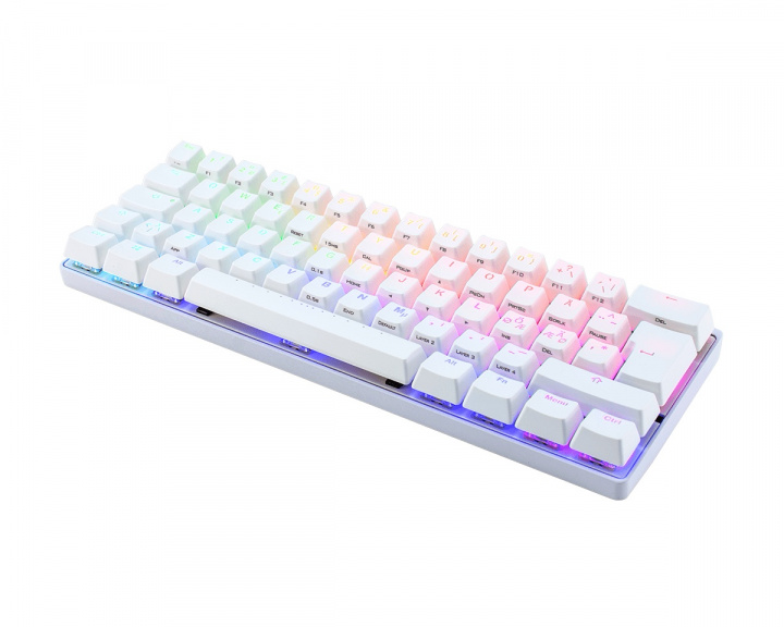 Vortex POK3R RGB Mekaniskt Tastatur Hvit [MX Red]