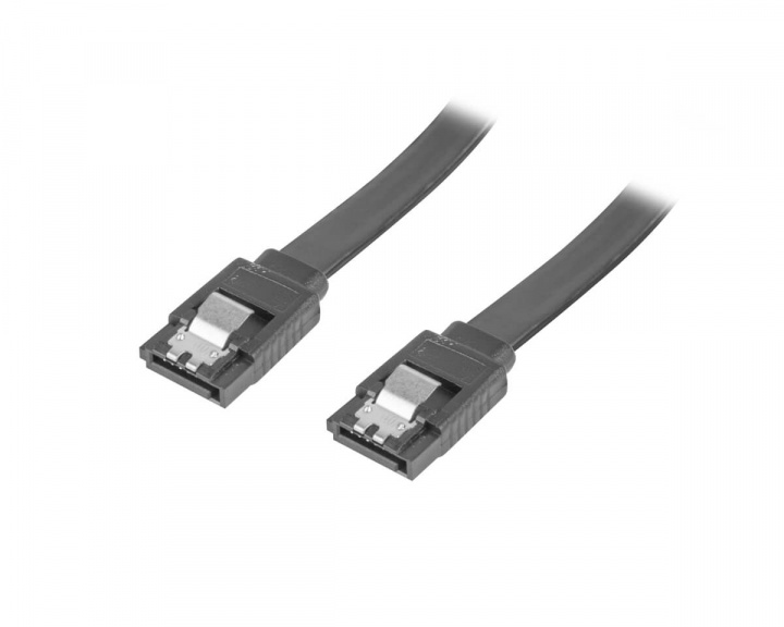 SATA 3 6GB/S 30cm Metallklips Svart i gruppen Datatilbehør / PC-komponenter / Intern kabler hos MaxGaming (14229)