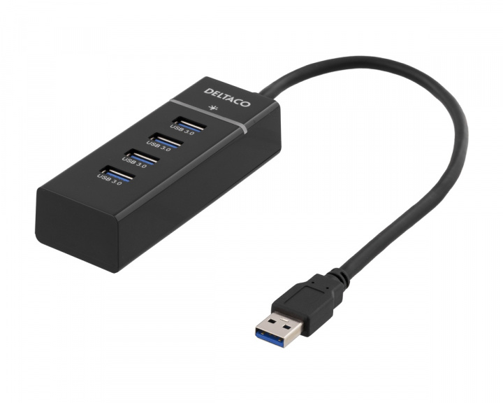 USB-A 3.1 Hub til 4x USB-A i gruppen Datatilbehør / Datakabler & adaptere / USB Hub hos MaxGaming (14416)