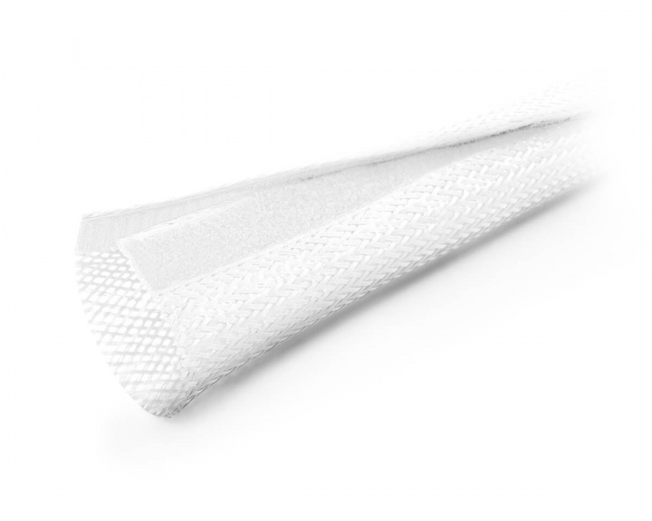 MaxMount Kabel Sleeve med kardborrband - Hvit