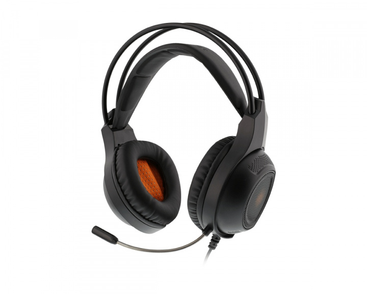 Deltaco Gaming Stereo Headset med Oransje LED