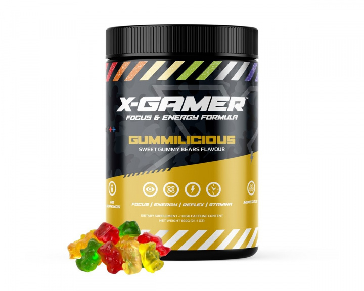 X-Gamer 600g X-Tubz Gummilicious - 60 Porsjoner