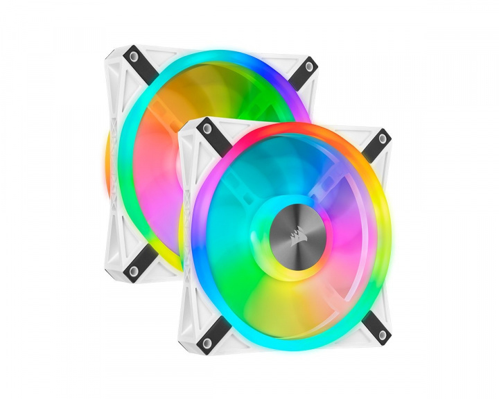 Corsair QL140 RGB Hvit Dobbel Viftepakke