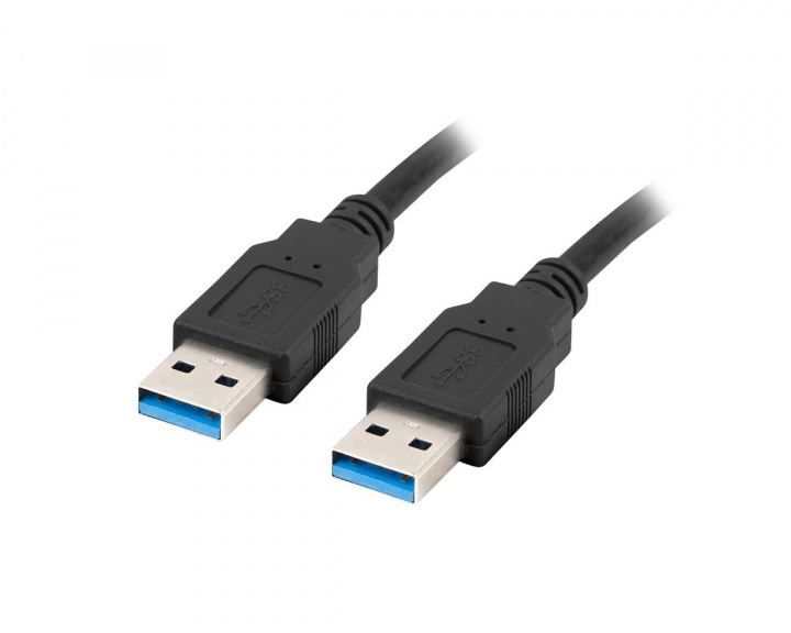 Lanberg USB-A til USB-A 3.0 Kabel (h/h) Svart (0.5 Meter)