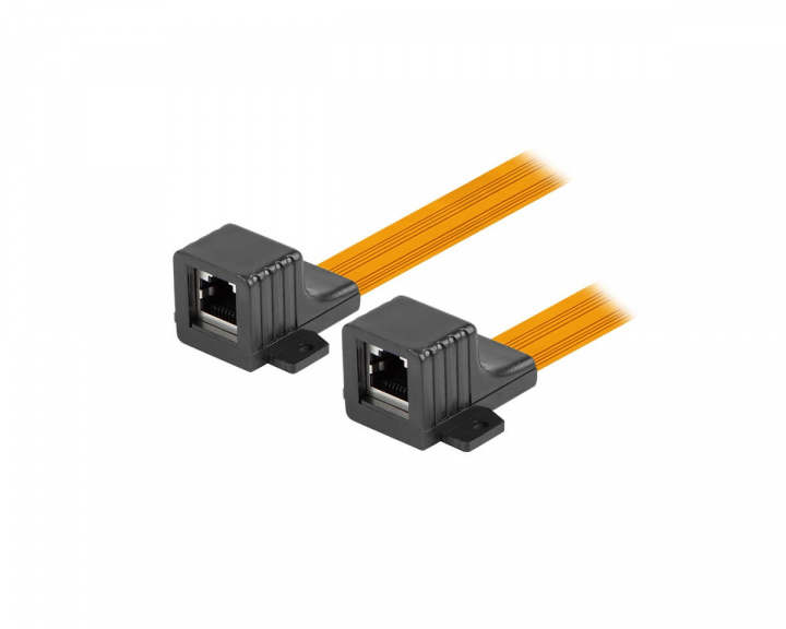 Lanberg RJ45 Inline Coupler Slim Vindu/Dør 23 cm