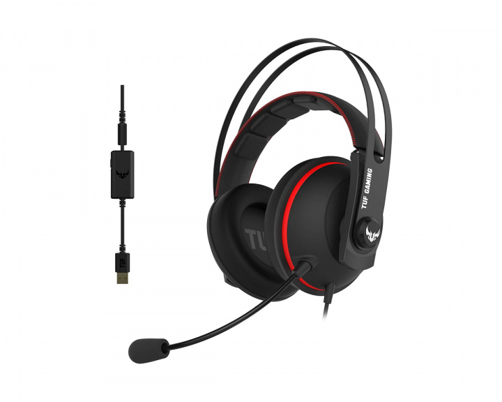 Asus TUF H7 7.1 Gaming Headset Rød