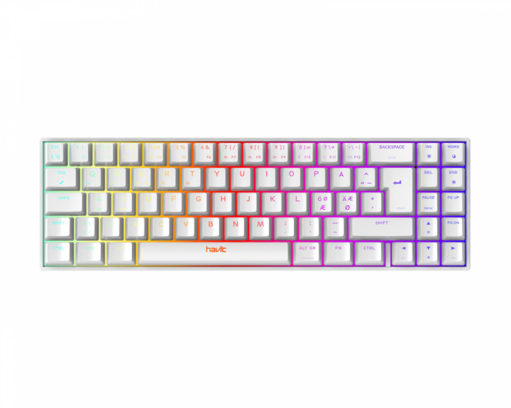 Havit KB496L Ultra Compact Hvit Gaming Tastatur [Outemu Brown]