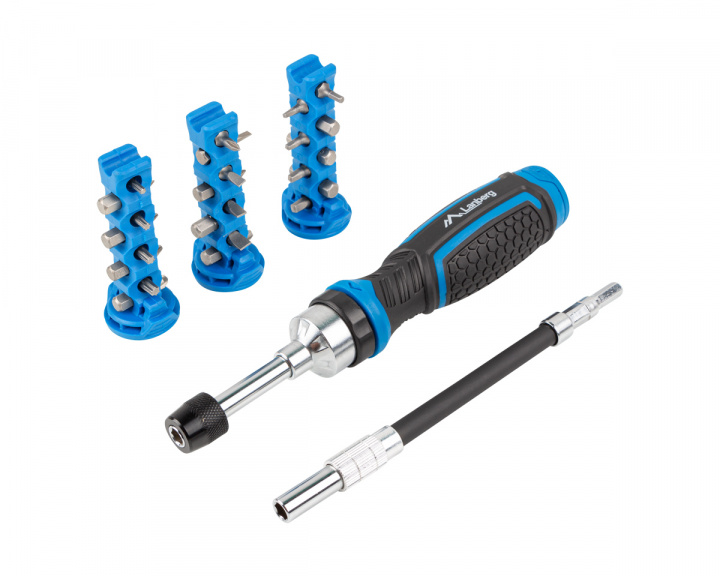 Lanberg Skrutrekker med Fleksibel Forlengelsesstang + 24 Sockets