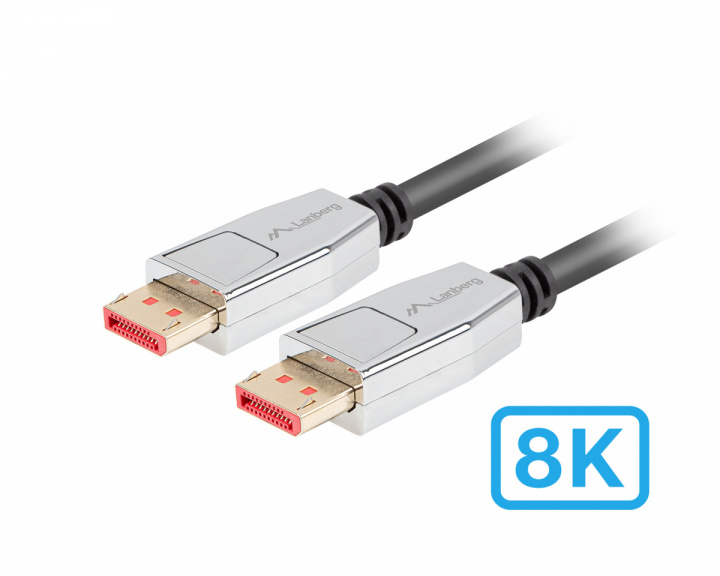 Lanberg DisplayPort 1.4 Kabel 20 PIN 4K/8K (1 Meter)