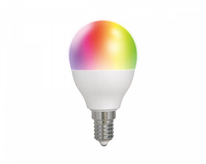 Deltaco Smart Home RGB LED Lampe E14 WiFI 5W dimbar - Globe