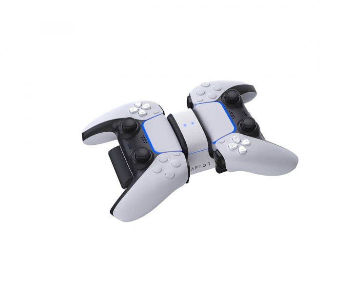 Raptor Dual Lader til PS5 Kontroller- Ladestasjon