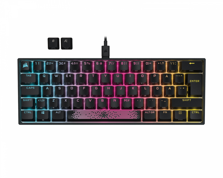 Corsair K65 RGB PBT Mini Gaming Tastatur [MX Red]