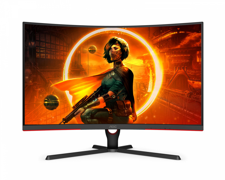 AOC C32G3AE 32” LED 165Hz 1ms FHD Curved Gamingskjerm