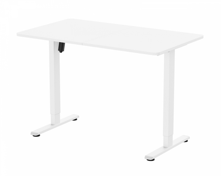 MaxMount Hev- og senkbare Skrivebord 120 x 70 cm - Hvit