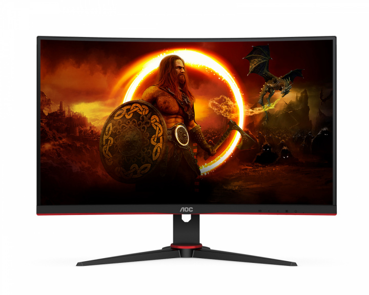 AOC C27G2ZE 27” LED 240hz 0.5ms AMD FreeSync Premium Curved Gamingskjerm