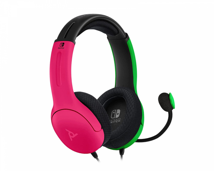 PDP LVL40 Stereo Gaming Headset (Nintendo Switch) - Rosa/Grønn