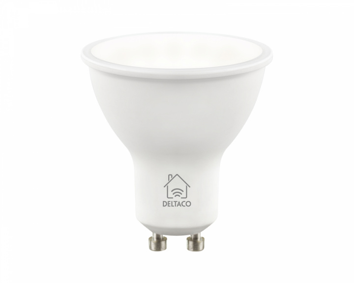 Deltaco Smart Home Smart Lampe GU10 WiFI, White CCTC, Dimbar
