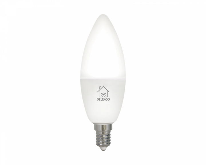 Deltaco Smart Home Smart Lampe E14 WiFI, White CCTC, Dimbar