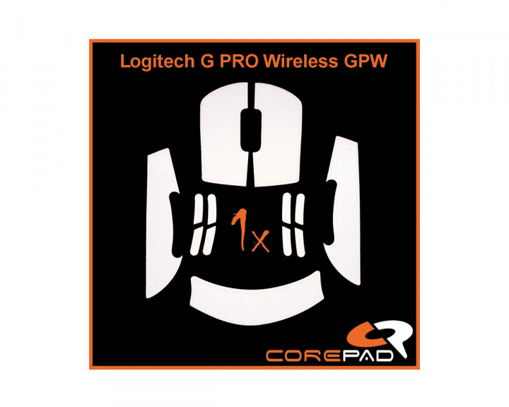 Corepad Grips til Logitech G Pro Wireless - Hvit