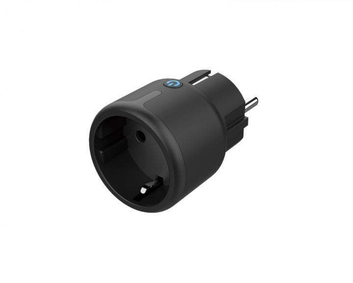 Deltaco Smart Home Mini Smart Plug - WiFi, Timer - Svart
