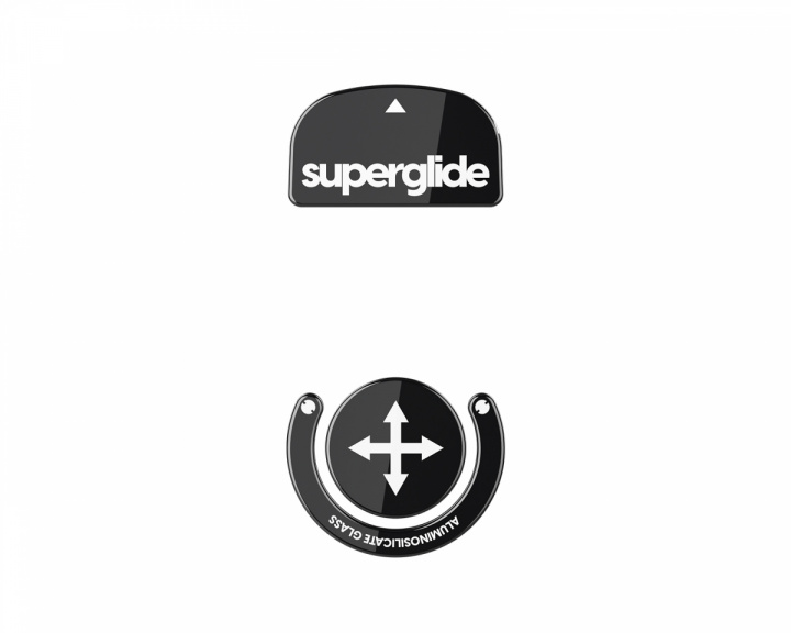 Superglide Glass Skates til Logitech G Pro X Superlight - Svart