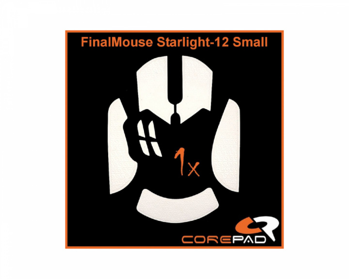 Corepad Grips til FinalMouse Starlight-12 - Small - Hvit