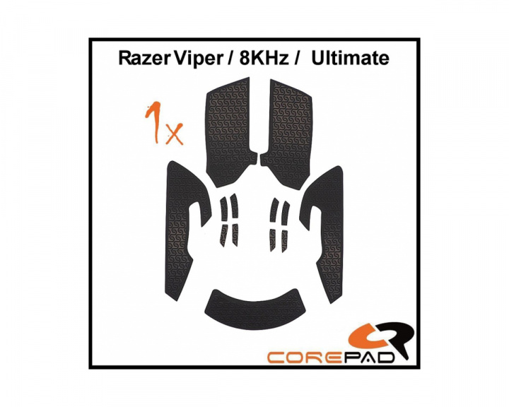 Corepad Grips til Razer Viper/Viper 8kHz/Viper Ultimate - Svart