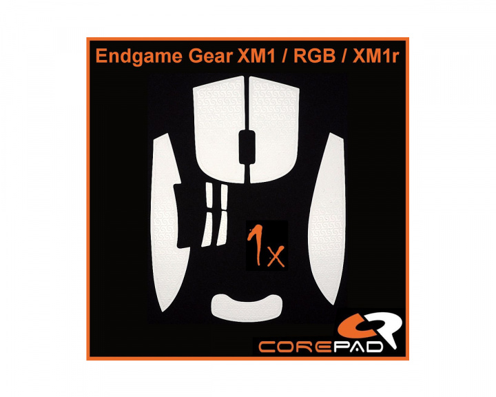 Corepad Grips til Endgame Gear XM1/XM1 RGB/XM1r/XM2w - Hvit