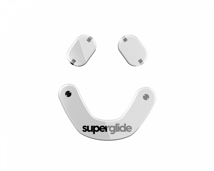 Superglide Glass Skates til SteelSeries Prime Mini Wired/Prime Mini Wireless - Hvit