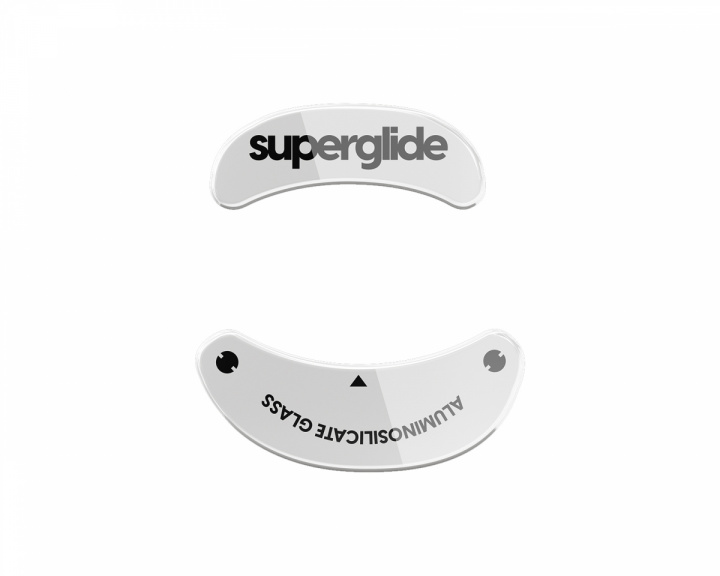 Superglide Glass Skates til Vaxee Zygen NP-01/Outset AX - Hvit