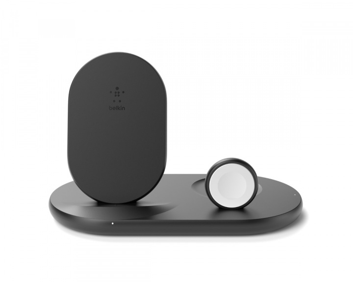 Belkin Boost Charge 3in1 Wireless Charger for Apple Devices - Svart