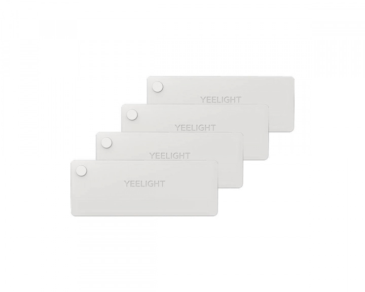 Yeelight LED Sensor Drawer Light, Rechargeable battery, USB-C, 4-pack - Hvit