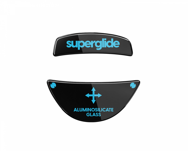 Superglide Glass Skates til Roccat Kone Pro/Pro Air - Svart