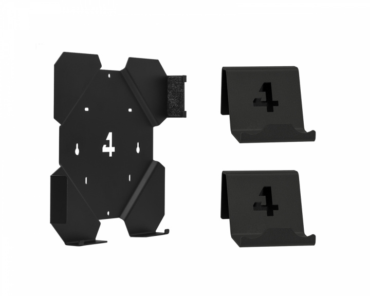 4mount Veggfeste Bundle til PS4 Slim - Svart