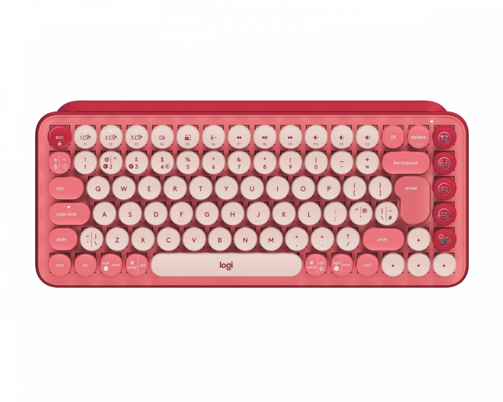 Logitech POP Keys Trådlöst Trådløs Tastatur - Rosa