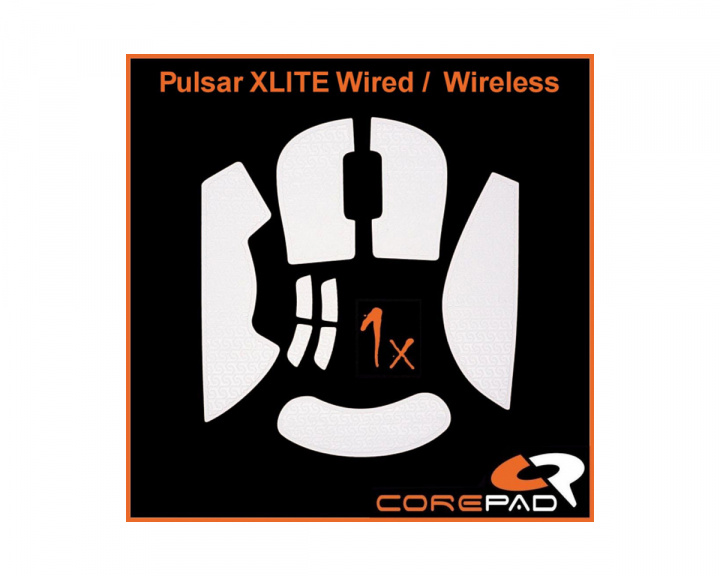 Corepad Soft Grips til Pulsar Xlite Wired/Xlite Wireless/Xlite V2 Wireless - Hvit