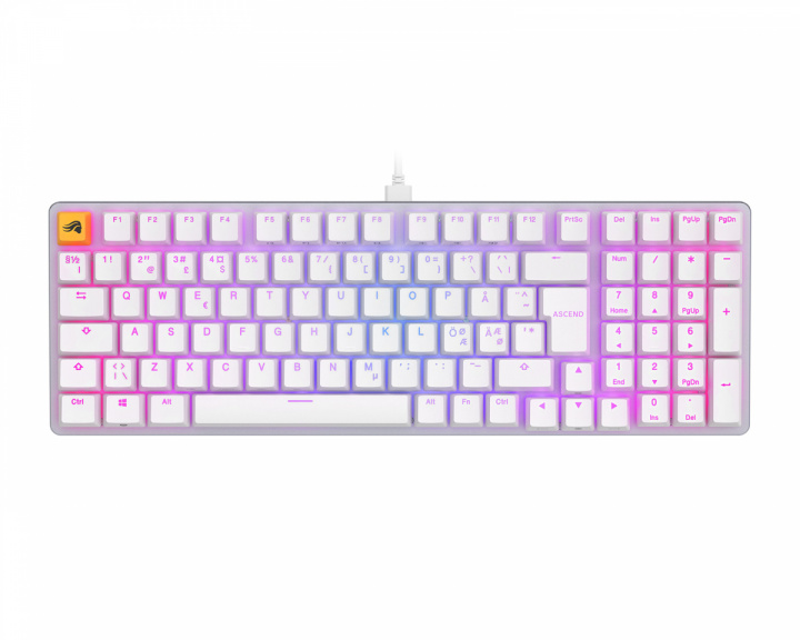 Glorious GMMK 2 96% Pre-Built Tastatur [Fox Linear] - Hvit