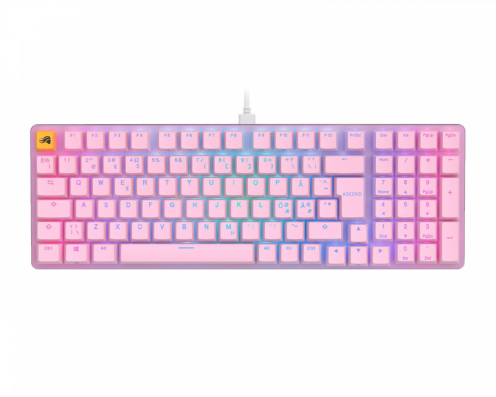 Glorious GMMK 2 96% Pre-Built Tastatur [Fox Linear] - Rosa