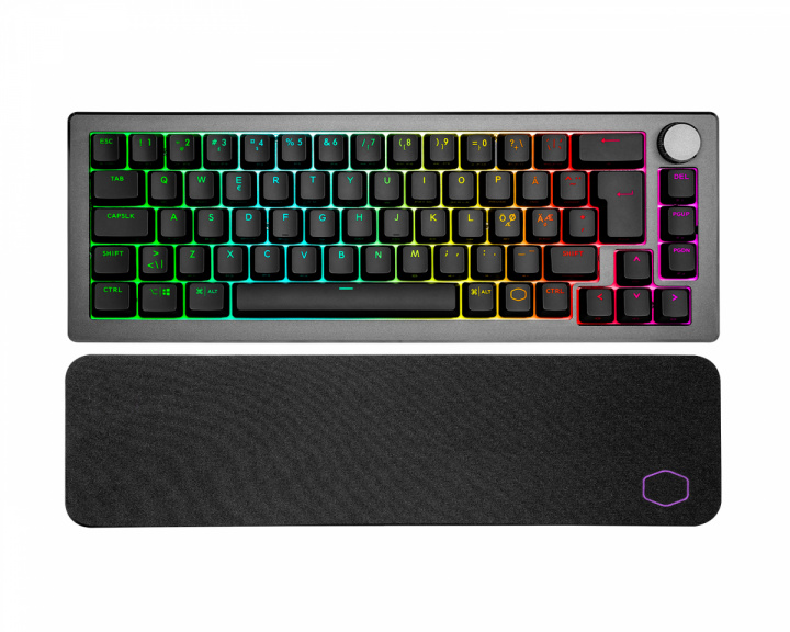 Cooler Master CK721 65% Trådløs RGB Tastatur - Space Grey - [TTC Red]