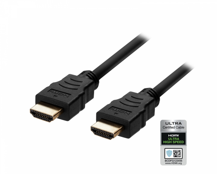 Deltaco Ultra High Speed HDMI-kabel 2.1 - Svart - 2m