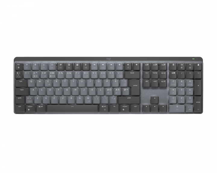 Logitech MX Mechanical Trådløs Low Profile Tastatur [Tactile Quiet] - Graphite