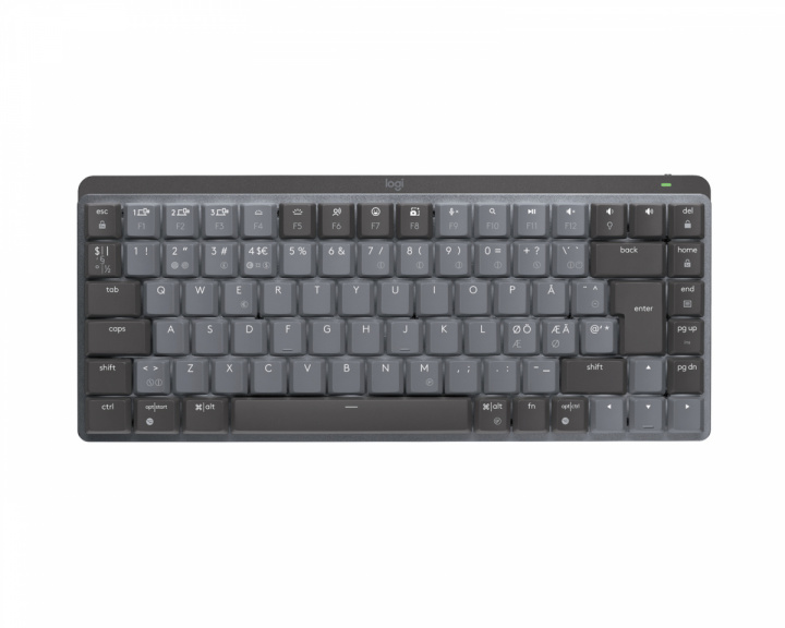 Logitech MX Mechanical Mini Trådløs Low Profile Tastatur [Tactile Quiet] - Graphite