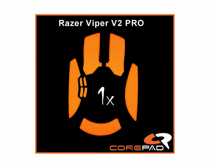 Corepad Soft Grips til Razer Viper V2 Pro Wireless - Oransje
