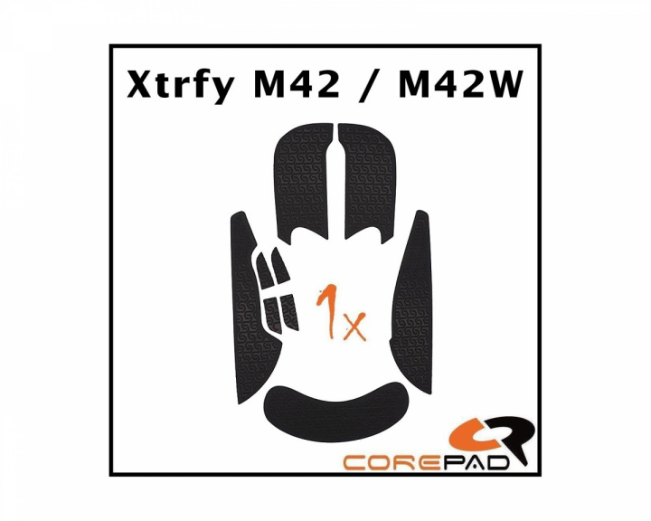 Corepad Soft Grips til Xtrfy M42 Wired/M42W Wireless - Svart