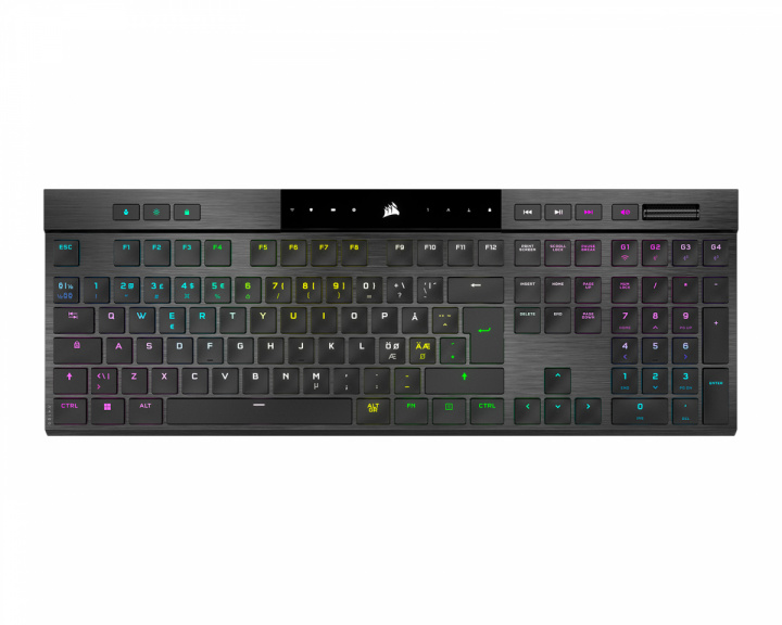 Corsair K100 AIR Wireless RGB Ultra-Thin Gaming Tastatur [MX ULP Tactile] - Svart