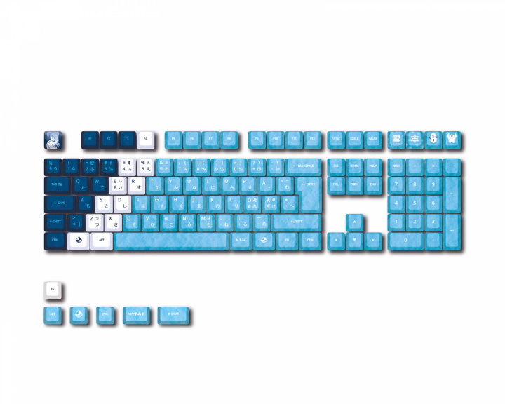 Traitorkeys Yuki Onna 116 Keys Keycap set PBT