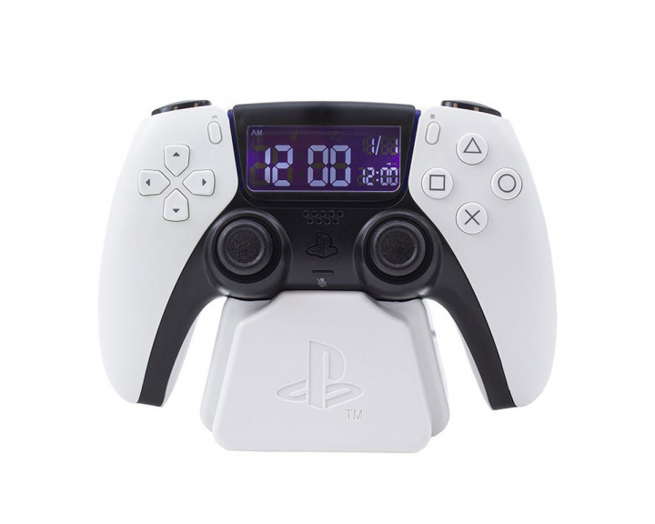 Paladone Playstation Alarm Clock PS5 - Hvit Digital Vekkerklokke