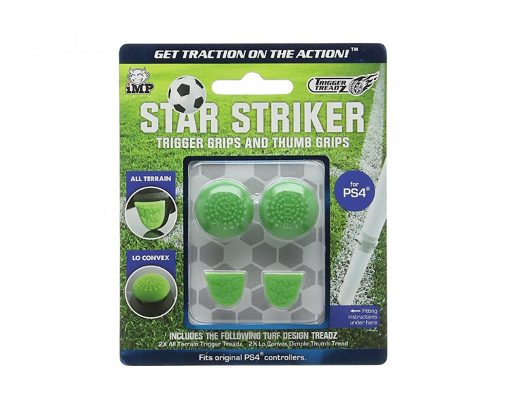 Trigger Treadz PS4 Star Striker Trigger & Thumb Grips - Grips til PS4 Kontroller