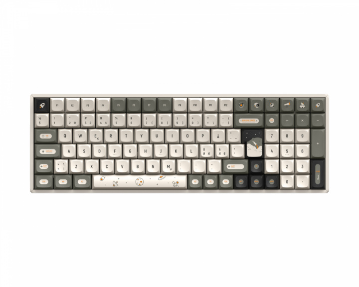 IQunix F97 Hitchhiker Wireless RGB [Cherry Brown] 96% - Trådløs Tastatur