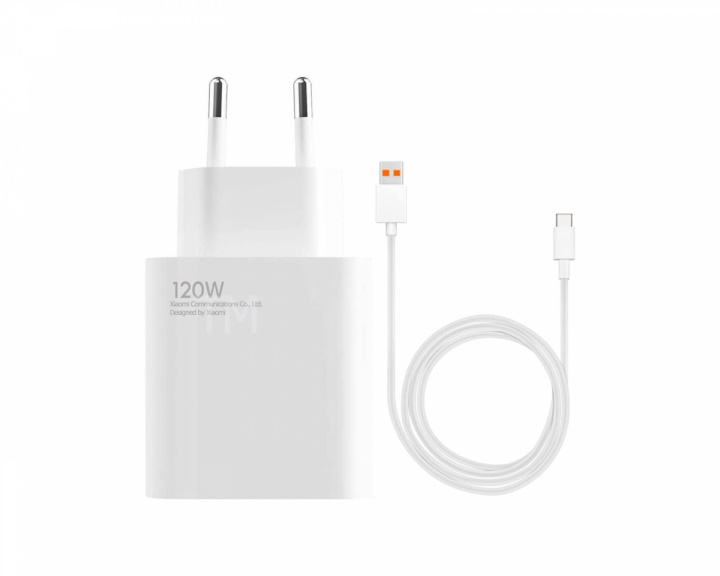 Xiaomi Charging Combo EU - 120W USB Lader & USB-C Kabel 1m - Hvit